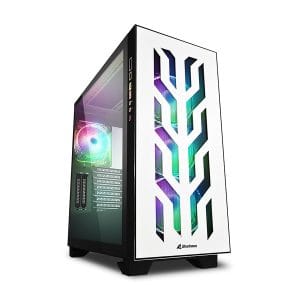 Kućište SHARKOON gaming, ELITE SHARK CA300T 4x120 mm Addressable RGB Fans, white, E-ATX