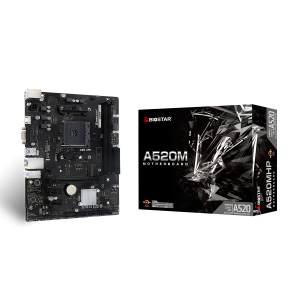 MB BIOSTAR A520MHP, mATX, Soc AM4, DDR4, M.2, GbE LAN, HDMI, VGA