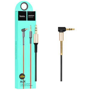 hoco. Audio kabl 3.5 mm, dužina 1.0 metar, crna - UPA02 Spring Audio AUX BK