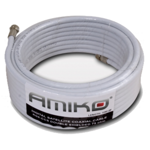 Amiko Koaksijalni kabl RG-6, CCS, 90dB, 10 met. Sa konektorima - RG6/90dB - 10m