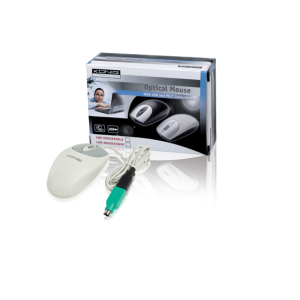 Konig Miš optički, 1000dpi, USB i PS/2, boja bijela - CMP-MOUSE 60WHI