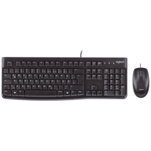 Logitech Tipkovnica+miš, set, žični, USB - MK120