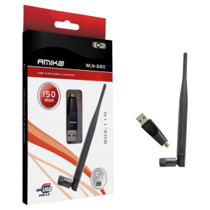 Amiko Wi-Fi mrežna kartica, USB, 2.4 GHz, 5 dB, 150 Mbps - WLN-880