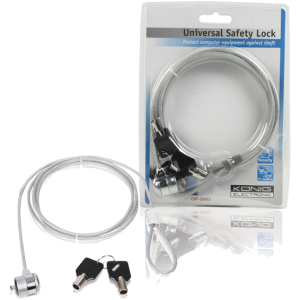 Konig Zaštitni kabl / sajla za laptop sa ključem, 3 metra - CMP-SAFE3/3