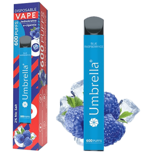 Umbrella Cigareta elektronska, jednokratna, Blue Raspberry Ice 20mg - 600 Puffs Blue Raspberry Ice 20mg