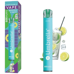 Umbrella Cigareta elektronska, jednokratna, Mojito 20mg - 600 Puffs Mojito 20mg