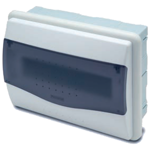 Famatel Kutija za osigurače podžbuk, 8/10 osigurača, providna, IP40 - 3508-F-M-KP/8-10