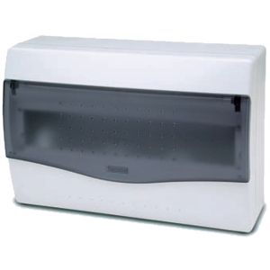 Famatel Kutija za osigurače nadžbuk, 12/14 osigurača, providna, IP40 - 3612-W-M-KN/12-14