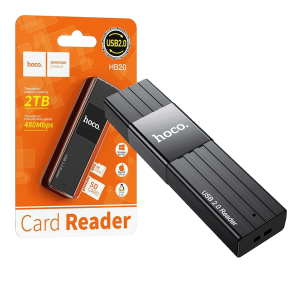 hoco. Čitač kartica, 2u1, USB - HB20 Mindful