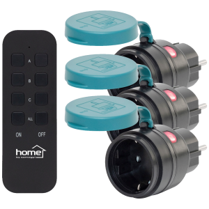home Strujna utičnica sa daljinskim upravljačem, set 3 kom. - THO2313