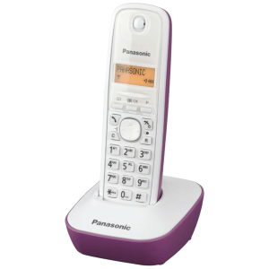 Panasonic Telefon bežični, LED display, bijelo/ljubičasti - KX-TG1611FXF