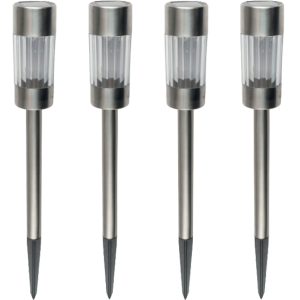 home Solarna vrtna LED lampa, metalna, set 4 komada, 300 mAh - MX 804/4