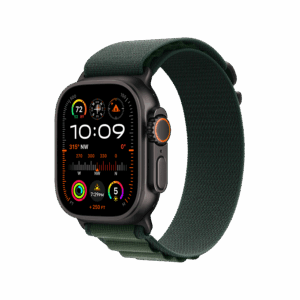 Apple Watch Ultra 2 49mm Black Titanium Case with Dark Green Alpine Loop MX4R3QA/A