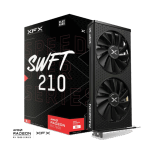 VGA XFX SPEEDSTER SWFT 210 AMD Radeon RX 7600 8 GB GDDR6 128-bit HDMI 3x DP RX-76PSWFTFY