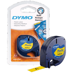 Dymo Kaseta s trakom za LetraTag, 4 met., 12 mm, plastic žuta - S0721620