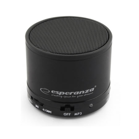 Zvučnik BLUETOOTH ESPERANZA FM RITMO, FM Radio, microSD, USB, black, EP115K