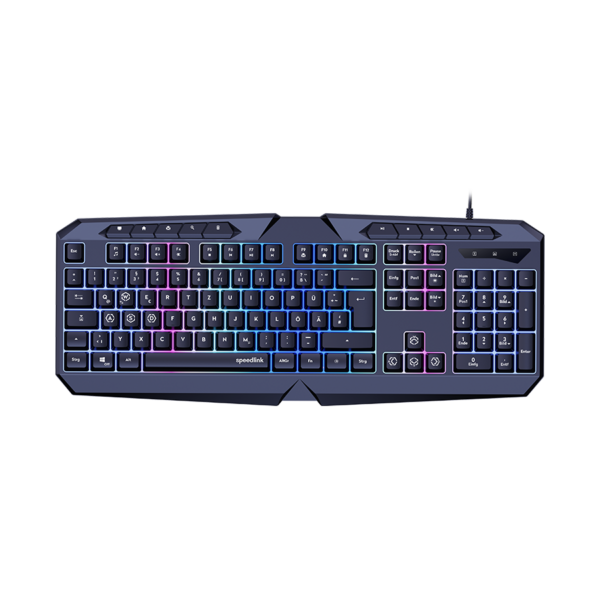 Tastatura SPEEDLINK LUDICIUM RGB Rainbow Gaming Keyboard, black - US Layout, SL-670004-BK-US
