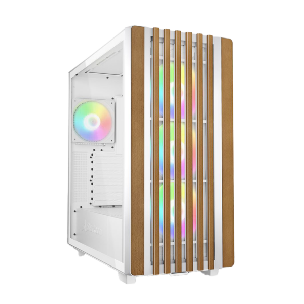 Kućište SHARKOON gaming, Rebel C70G RGB ATX White, ventilator 4x120mm
