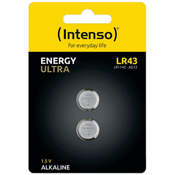 (Intenso) Baterija alkalna LR43/2, 1,5 V dugmasta, blister 2 kom