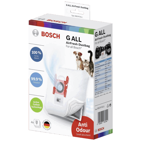 Bosch Vrećice za Bosch usisavače AirFresh G ALL, pakiranje 4 kom. - BBZAFGALL