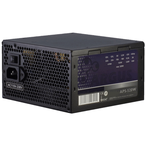 Inter-Tech Napojna jednica za PC, ATX, 520W - Argus APS-520W