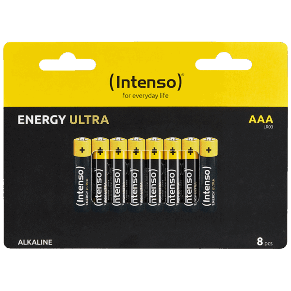 (Intenso) Baterija alkalna, AAA LR03/10, 1,5 V, blister 8 kom - AAA LR03/8