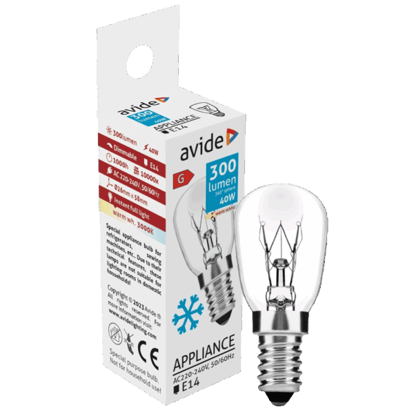 Avide Sijalica za frižider, LED 40W, E14, 3000K - Cooling Bulb 40W E14