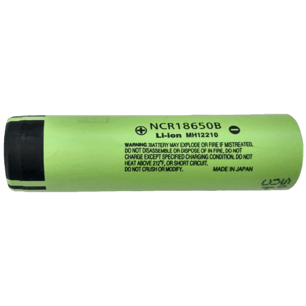 Panasonic Baterija akumulatorska, 18650B, 3.7V, 6.8A, 3400mAh - PA18650-B
