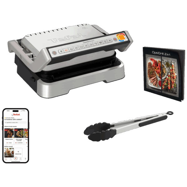 Tefal Grill kontaktni, 2u1, 2000W, Optigrill - GC773D30
