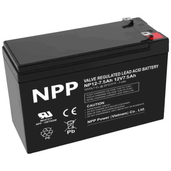 NPP Baterija akumulatorska, 12V / 7.5Ah - NPP NP12V-7.5Ah