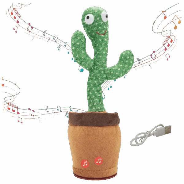 Extralink Igračka kaktus koji pleše i ponavlja riječi, LED efekti - Dancing Cactus Toy