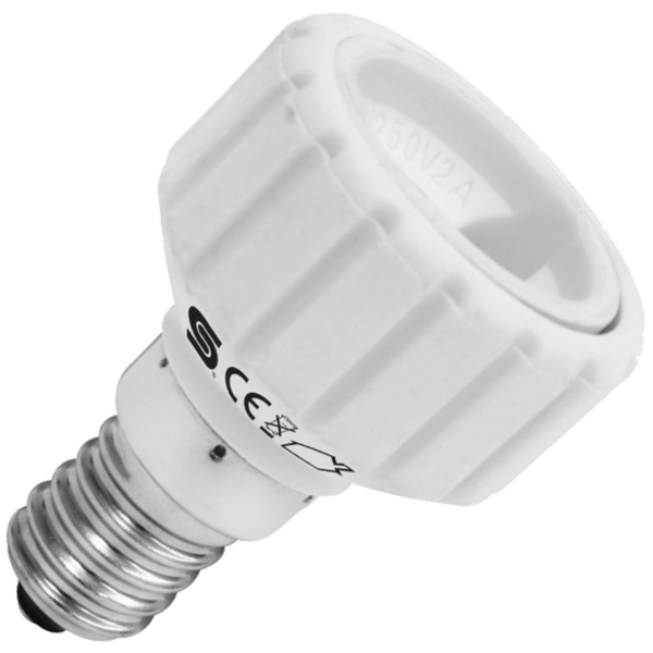 home Adapter za sijalično grlo E14 na GU10 - GU10/E14