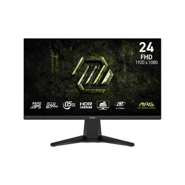 MONITOR 24 MSI MAG 245F X 23.8" 1920 x 1080 (FHD), FreeSync, 240Hz, 0.5ms (GtG, Min.), 2xHDMI 2.0b (FHD@240Hz), 1xDP 1.2a